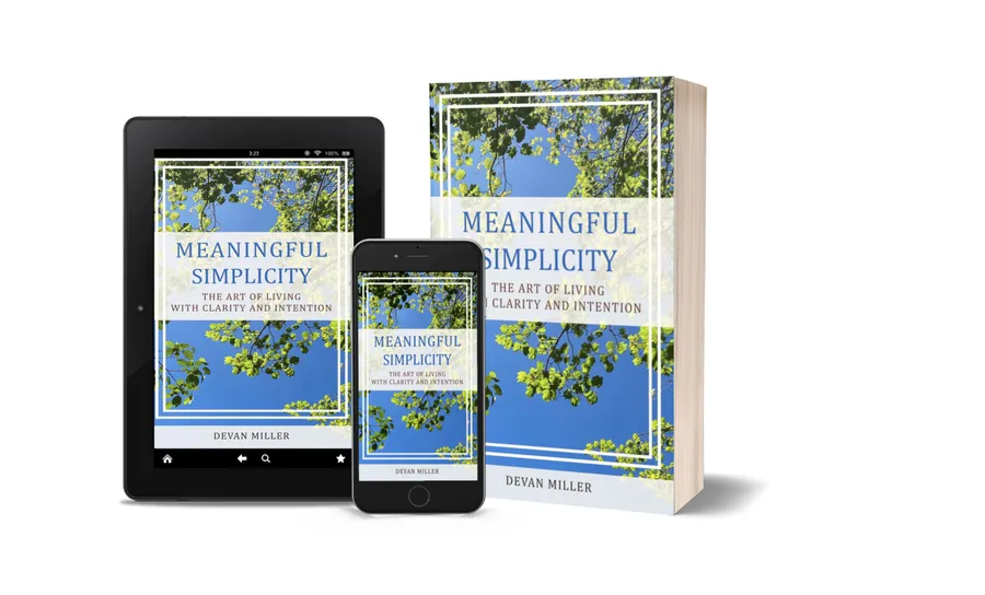 Meaningful Simplicity book cover showing nature and sky
